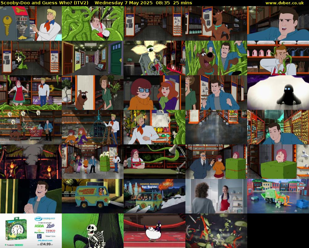 Scooby-Doo and Guess Who? (ITV2) Wednesday 7 May 2025 08:35 - 09:00
