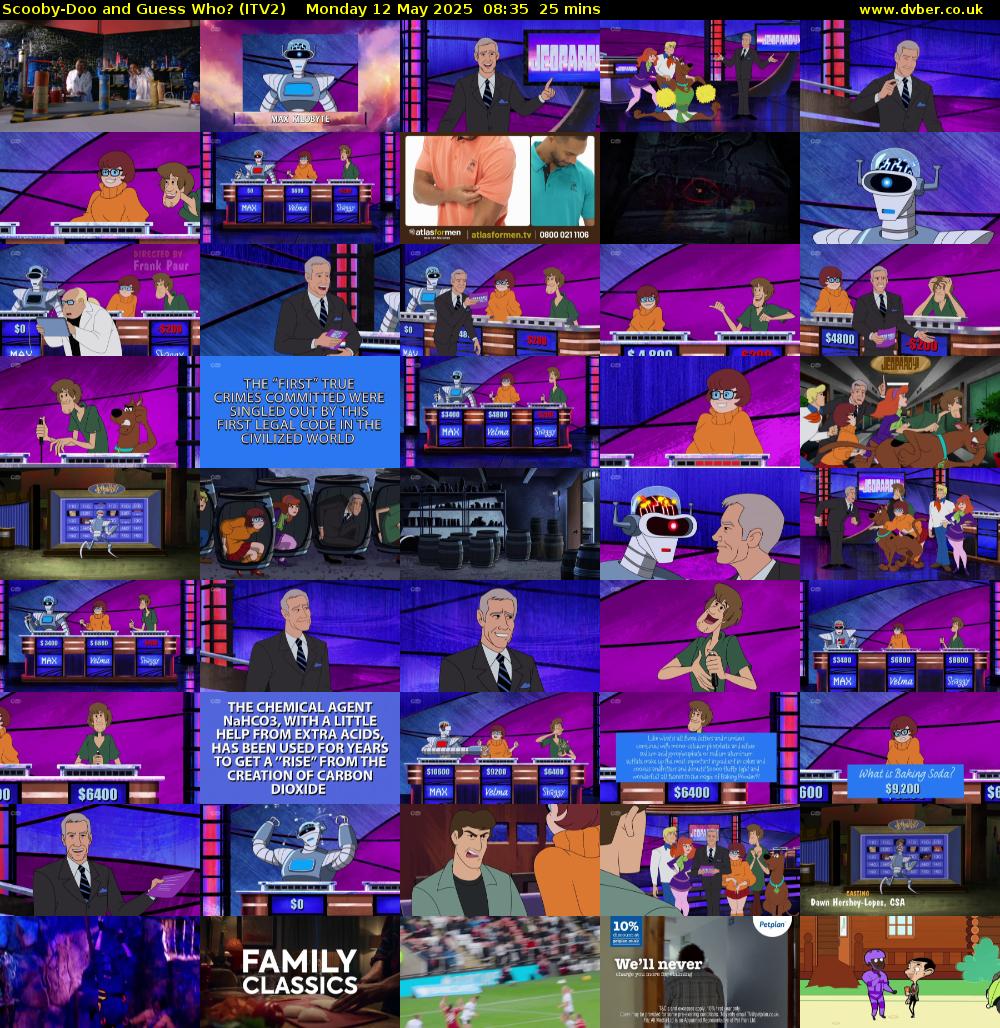 Scooby-Doo and Guess Who? (ITV2) Monday 12 May 2025 08:35 - 09:00