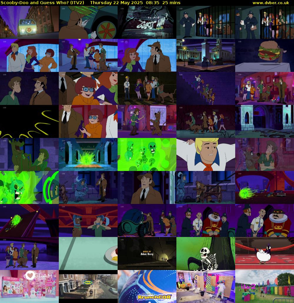 Scooby-Doo and Guess Who? (ITV2) Thursday 22 May 2025 08:35 - 09:00