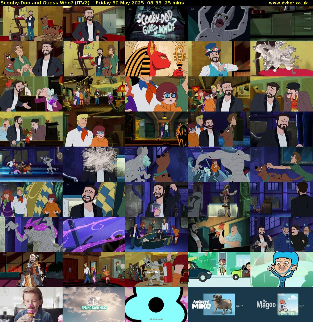 Scooby-Doo and Guess Who? (ITV2) Friday 30 May 2025 08:35 - 09:00