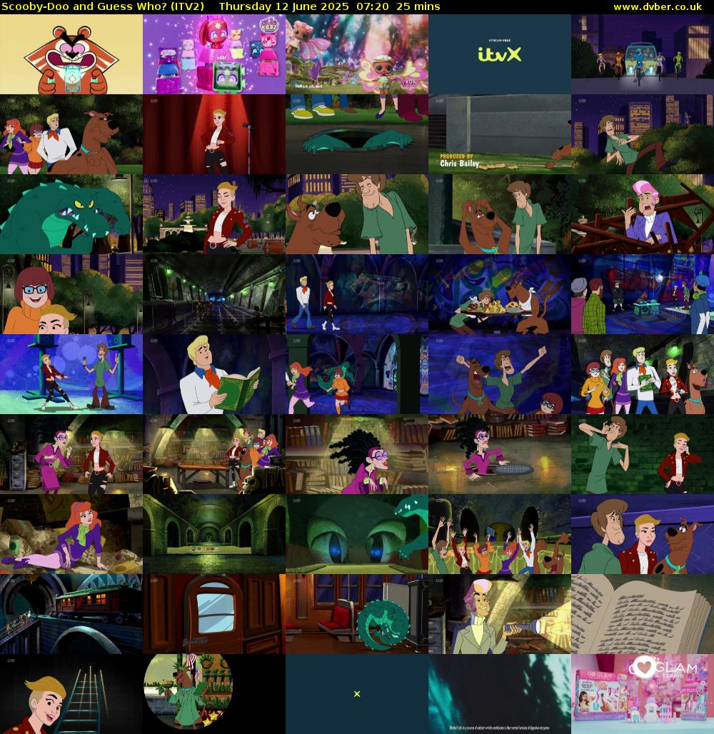 Scooby-Doo and Guess Who? (ITV2) Thursday 12 June 2025 07:20 - 07:45