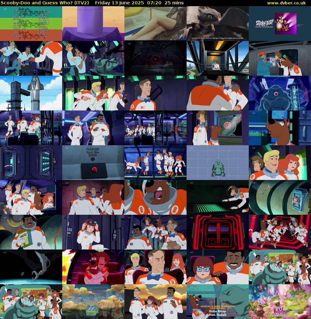 Scooby-Doo and Guess Who? (ITV2) Friday 13 June 2025 07:20 - 07:45