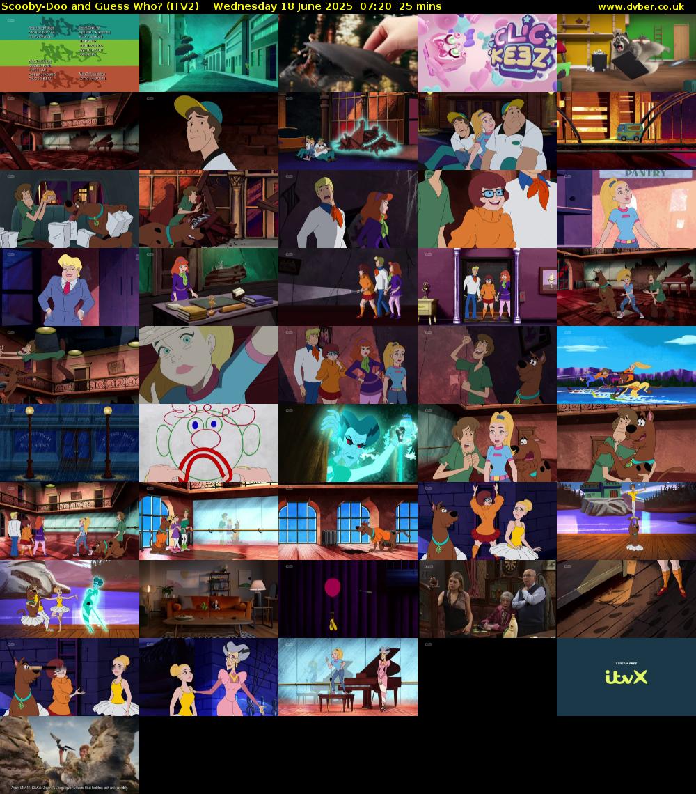 Scooby-Doo and Guess Who? (ITV2) Wednesday 18 June 2025 07:20 - 07:45