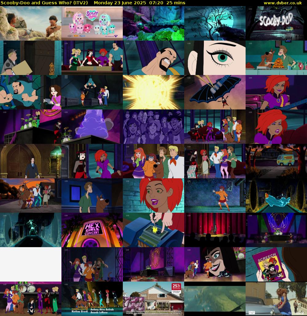 Scooby-Doo and Guess Who? (ITV2) Monday 23 June 2025 07:20 - 07:45