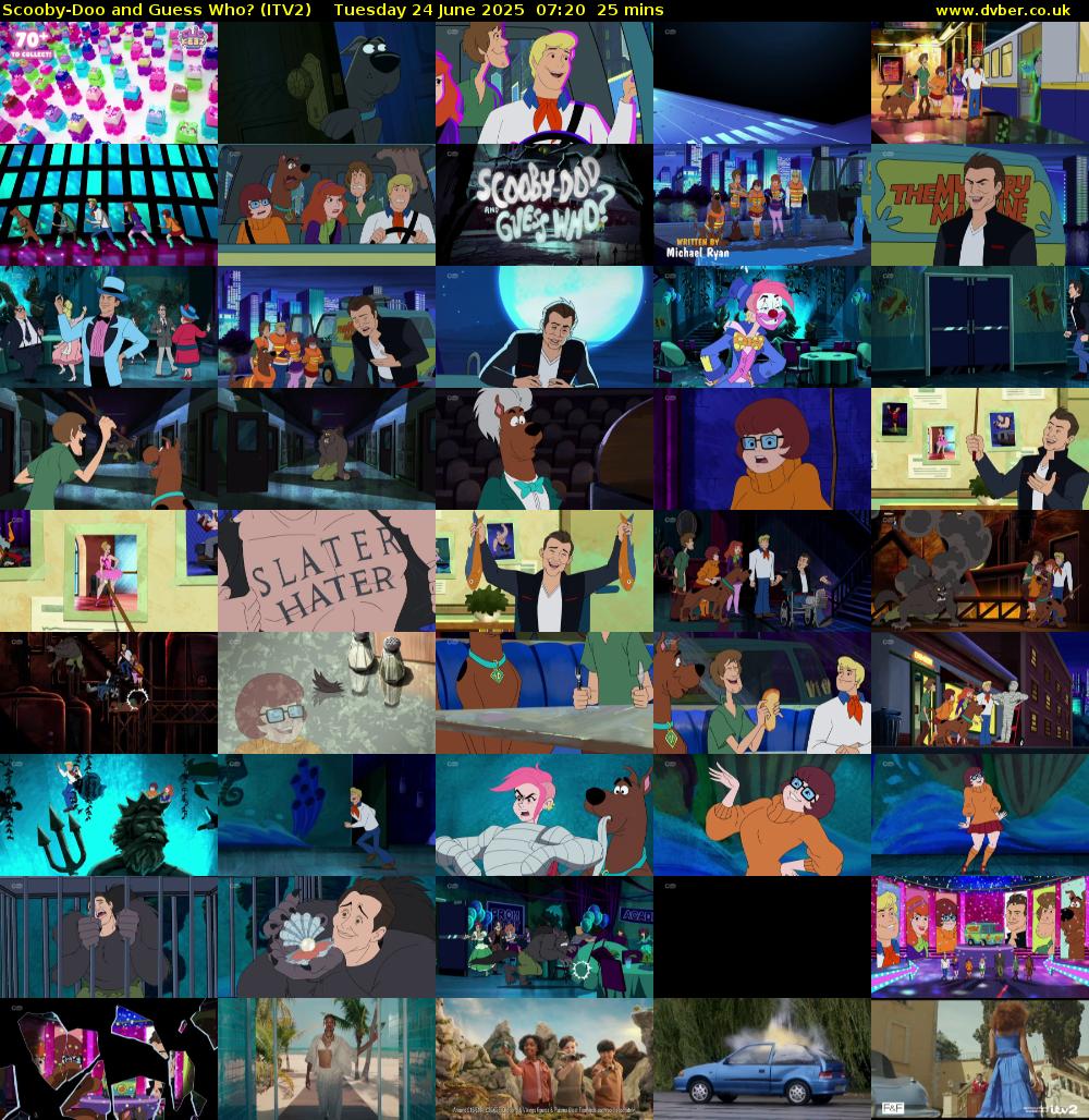 Scooby-Doo and Guess Who? (ITV2) Tuesday 24 June 2025 07:20 - 07:45