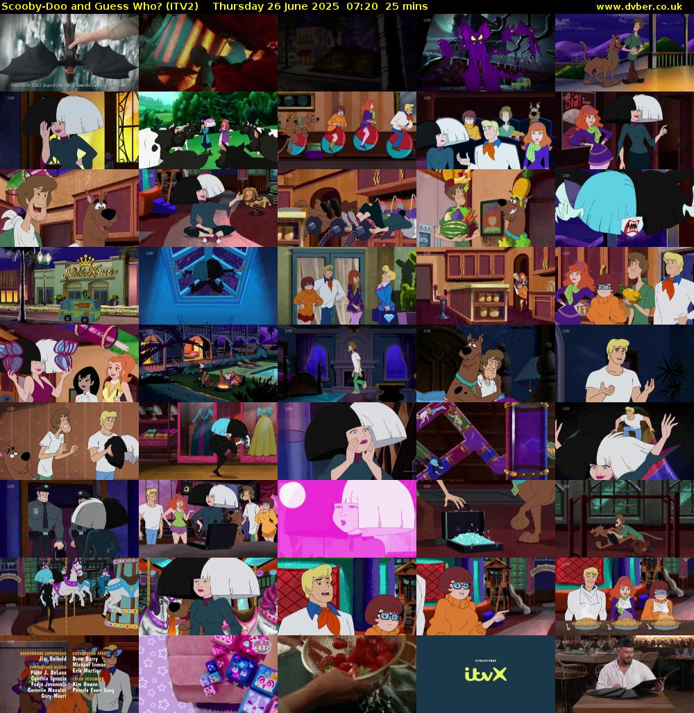 Scooby-Doo and Guess Who? (ITV2) Thursday 26 June 2025 07:20 - 07:45