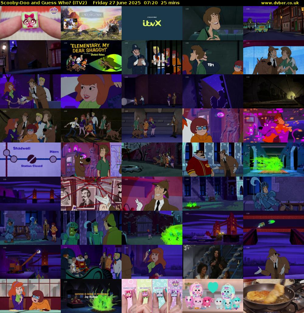 Scooby-Doo and Guess Who? (ITV2) Friday 27 June 2025 07:20 - 07:45