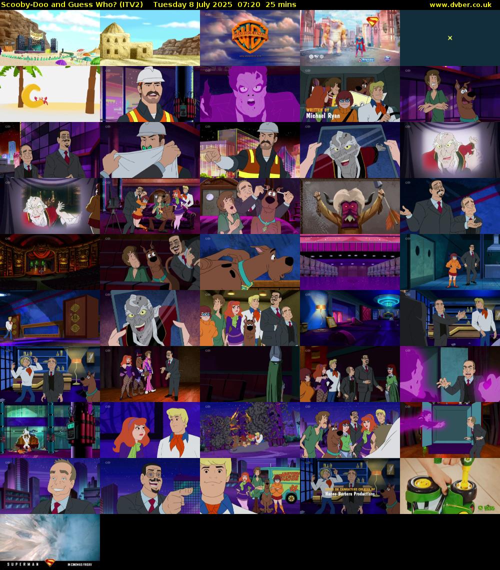 Scooby-Doo and Guess Who? (ITV2) Tuesday 8 July 2025 07:20 - 07:45