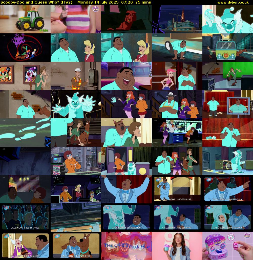 Scooby-Doo and Guess Who? (ITV2) Monday 14 July 2025 07:20 - 07:45