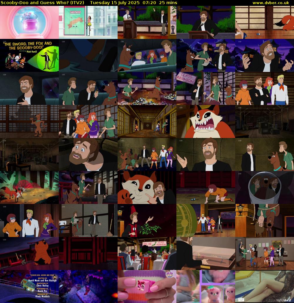 Scooby-Doo and Guess Who? (ITV2) Tuesday 15 July 2025 07:20 - 07:45