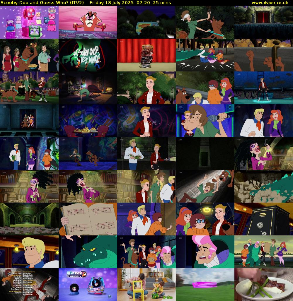 Scooby-Doo and Guess Who? (ITV2) Friday 18 July 2025 07:20 - 07:45