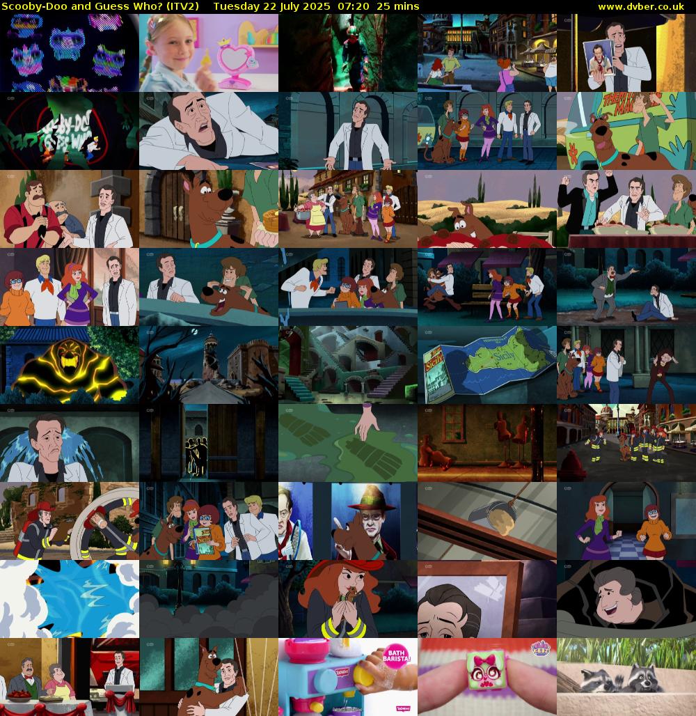 Scooby-Doo and Guess Who? (ITV2) Tuesday 22 July 2025 07:20 - 07:45