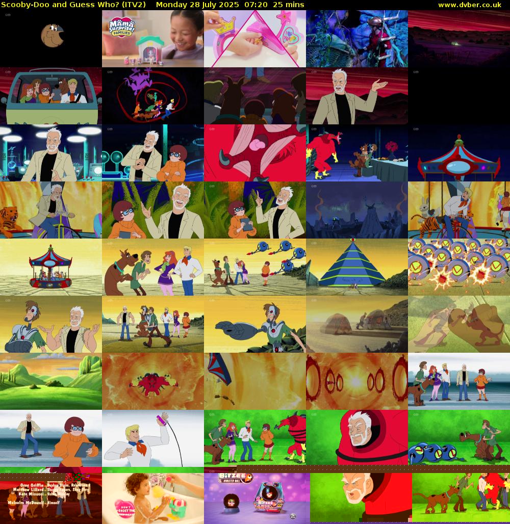 Scooby-Doo and Guess Who? (ITV2) Monday 28 July 2025 07:20 - 07:45