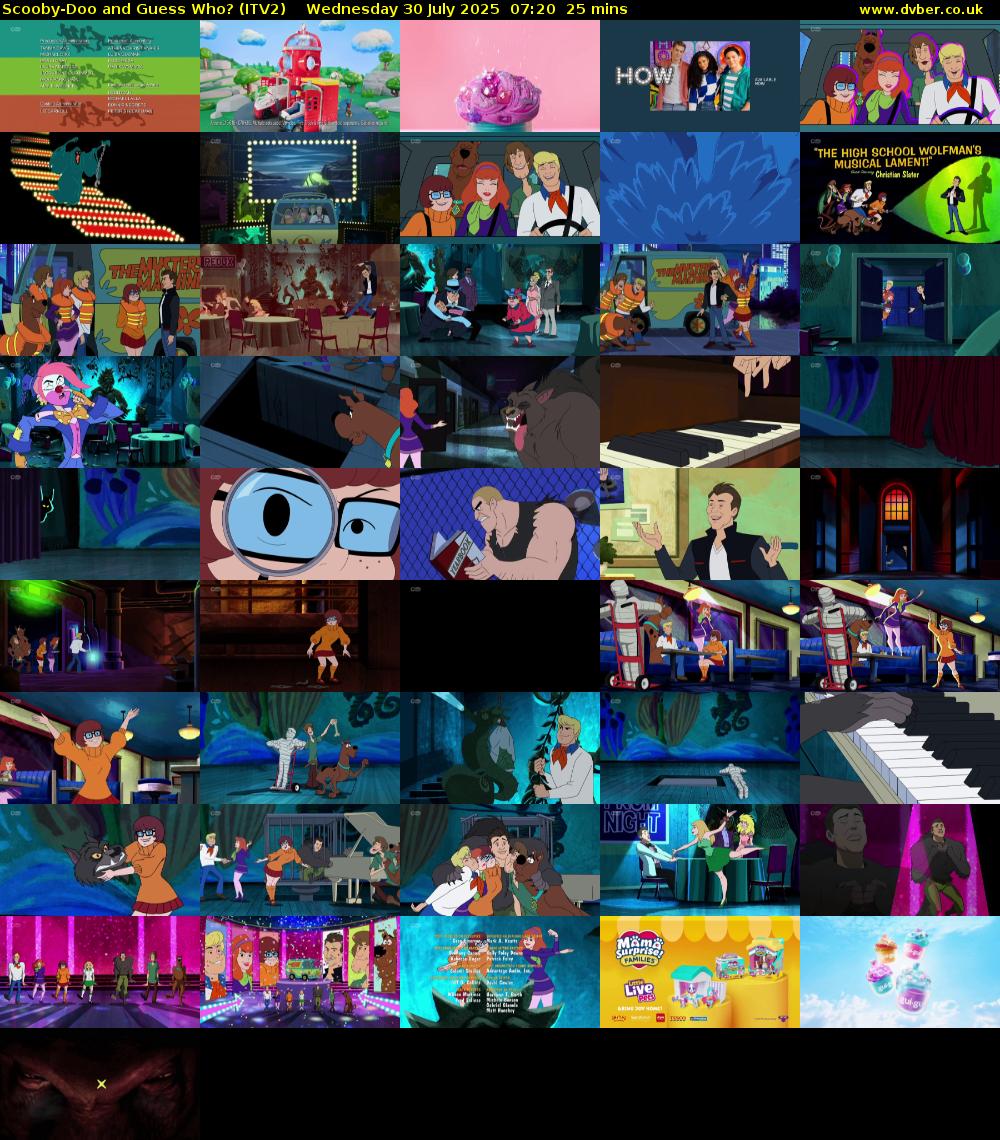 Scooby-Doo and Guess Who? (ITV2) Wednesday 30 July 2025 07:20 - 07:45