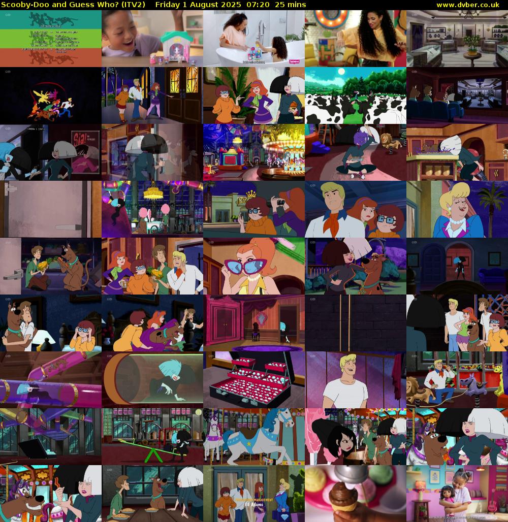 Scooby-Doo and Guess Who? (ITV2) Friday 1 August 2025 07:20 - 07:45