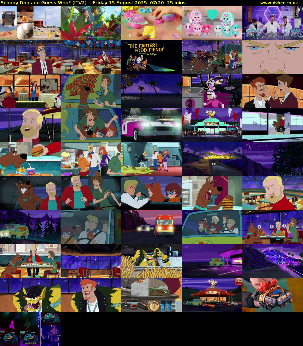 Scooby-Doo and Guess Who? (ITV2) Friday 15 August 2025 07:20 - 07:45