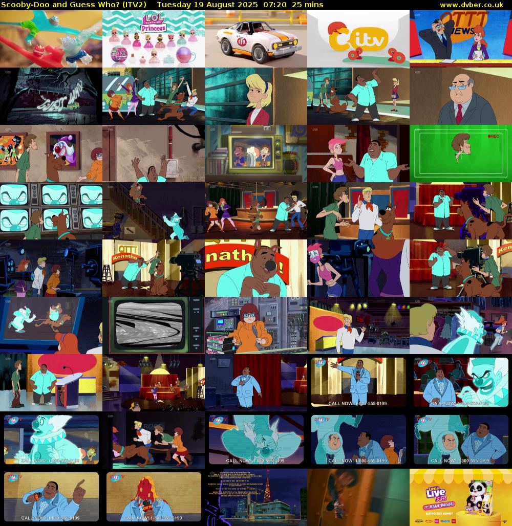 Scooby-Doo and Guess Who? (ITV2) Tuesday 19 August 2025 07:20 - 07:45