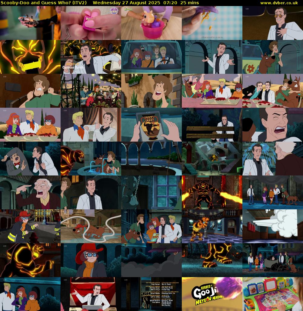 Scooby-Doo and Guess Who? (ITV2) Wednesday 27 August 2025 07:20 - 07:45