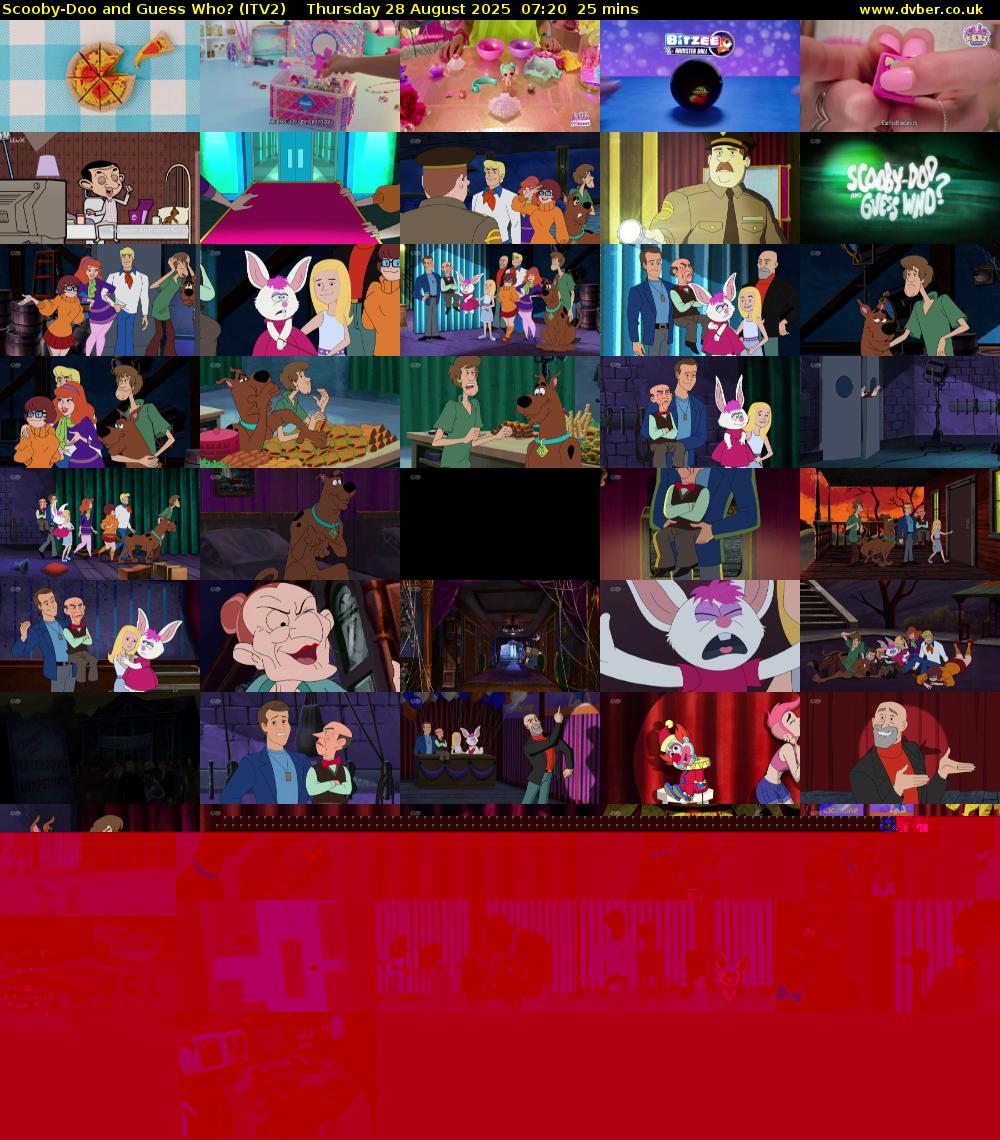 Scooby-Doo and Guess Who? (ITV2) Thursday 28 August 2025 07:20 - 07:45