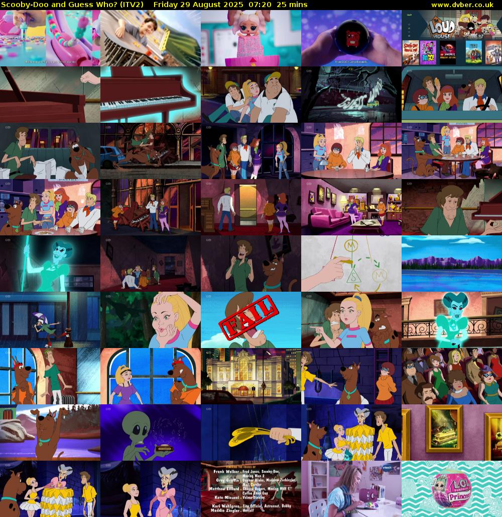 Scooby-Doo and Guess Who? (ITV2) Friday 29 August 2025 07:20 - 07:45