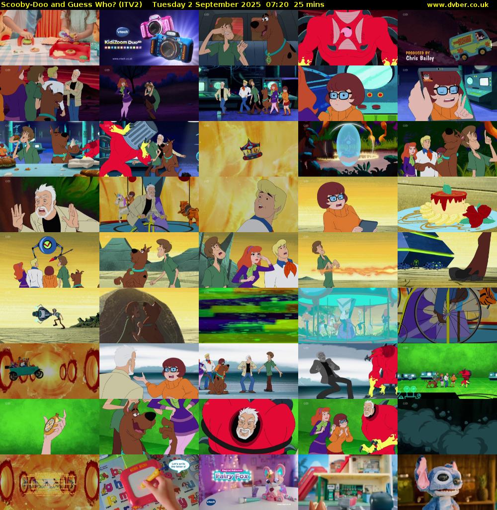Scooby-Doo and Guess Who? (ITV2) Tuesday 2 September 2025 07:20 - 07:45