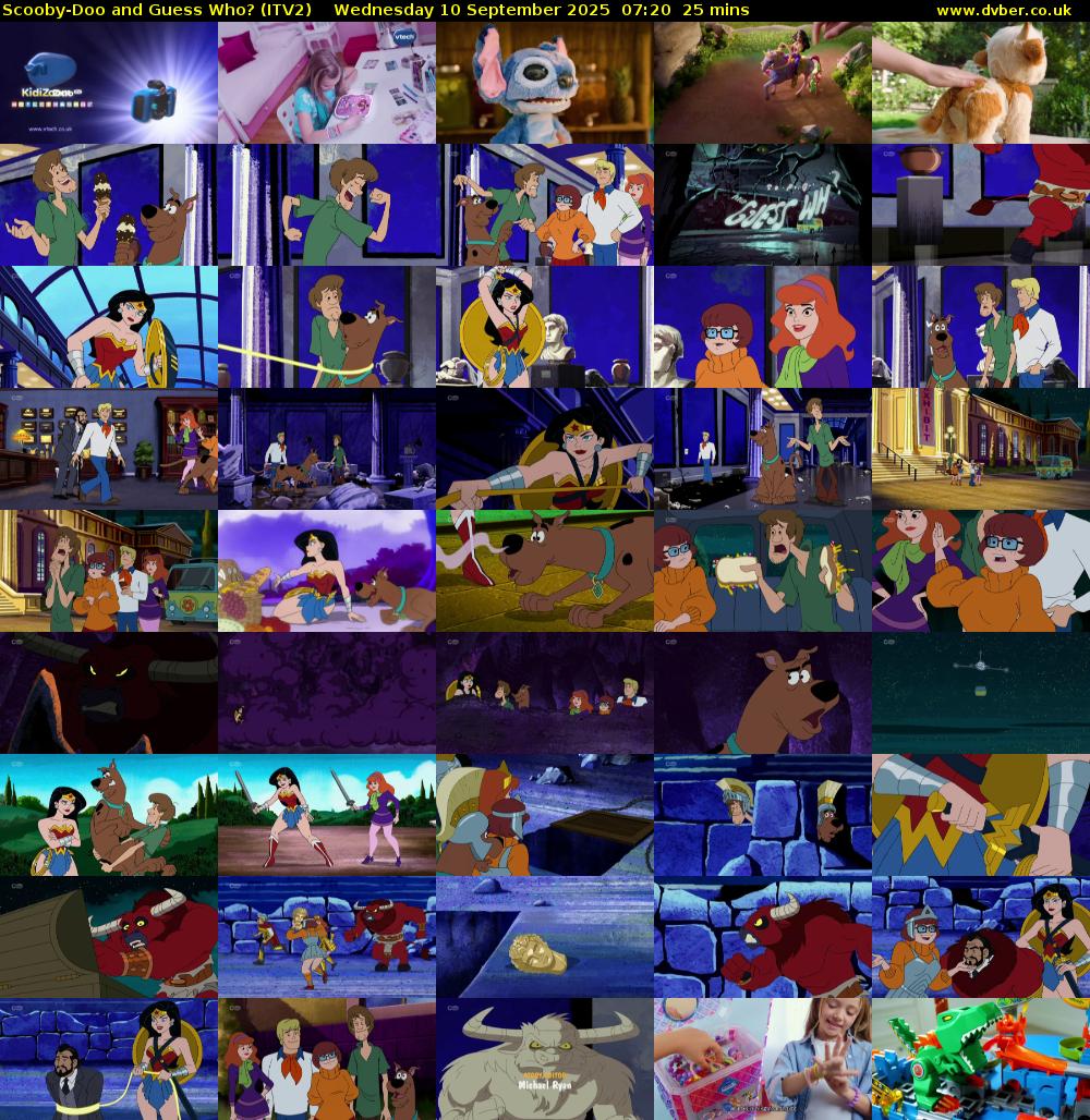 Scooby-Doo and Guess Who? (ITV2) Wednesday 10 September 2025 07:20 - 07:45