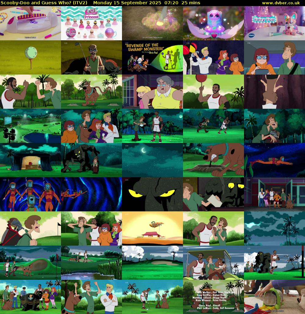 Scooby-Doo and Guess Who? (ITV2) Monday 15 September 2025 07:20 - 07:45
