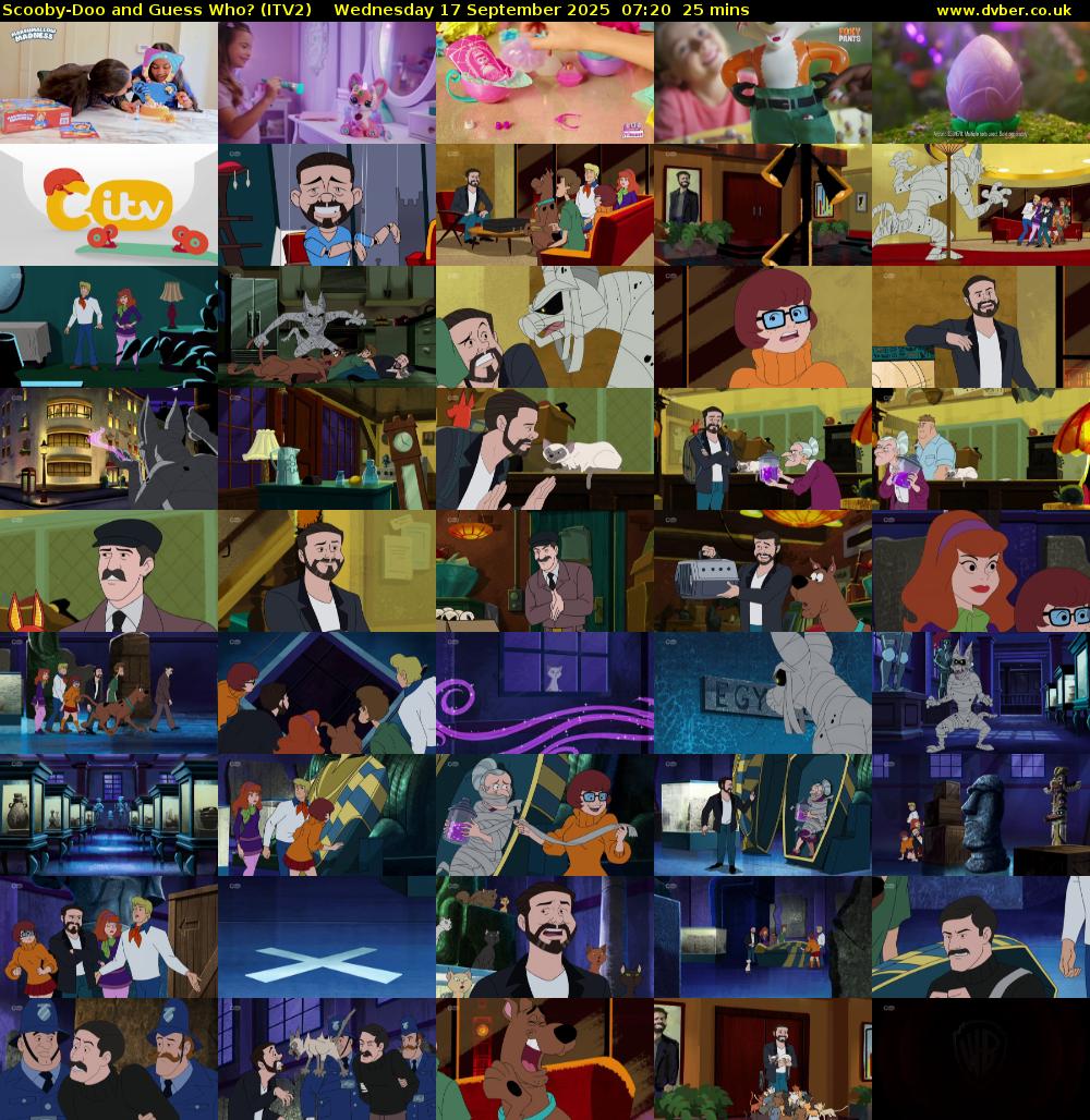 Scooby-Doo and Guess Who? (ITV2) Wednesday 17 September 2025 07:20 - 07:45