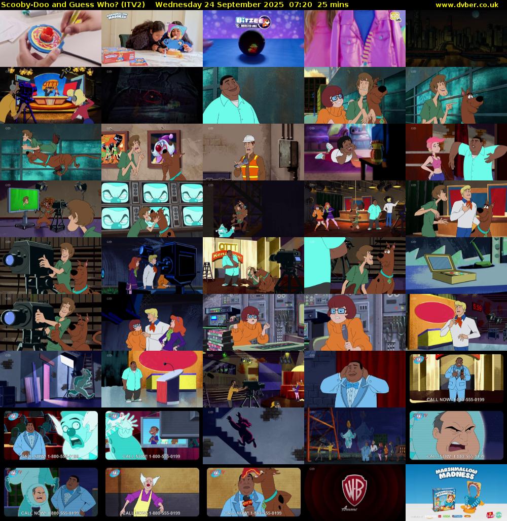 Scooby-Doo and Guess Who? (ITV2) Wednesday 24 September 2025 07:20 - 07:45