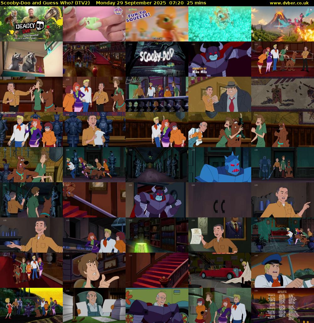 Scooby-Doo and Guess Who? (ITV2) Monday 29 September 2025 07:20 - 07:45