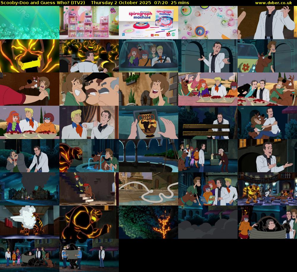 Scooby-Doo and Guess Who? (ITV2) Thursday 2 October 2025 07:20 - 07:45