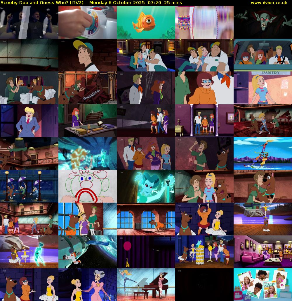 Scooby-Doo and Guess Who? (ITV2) Monday 6 October 2025 07:20 - 07:45