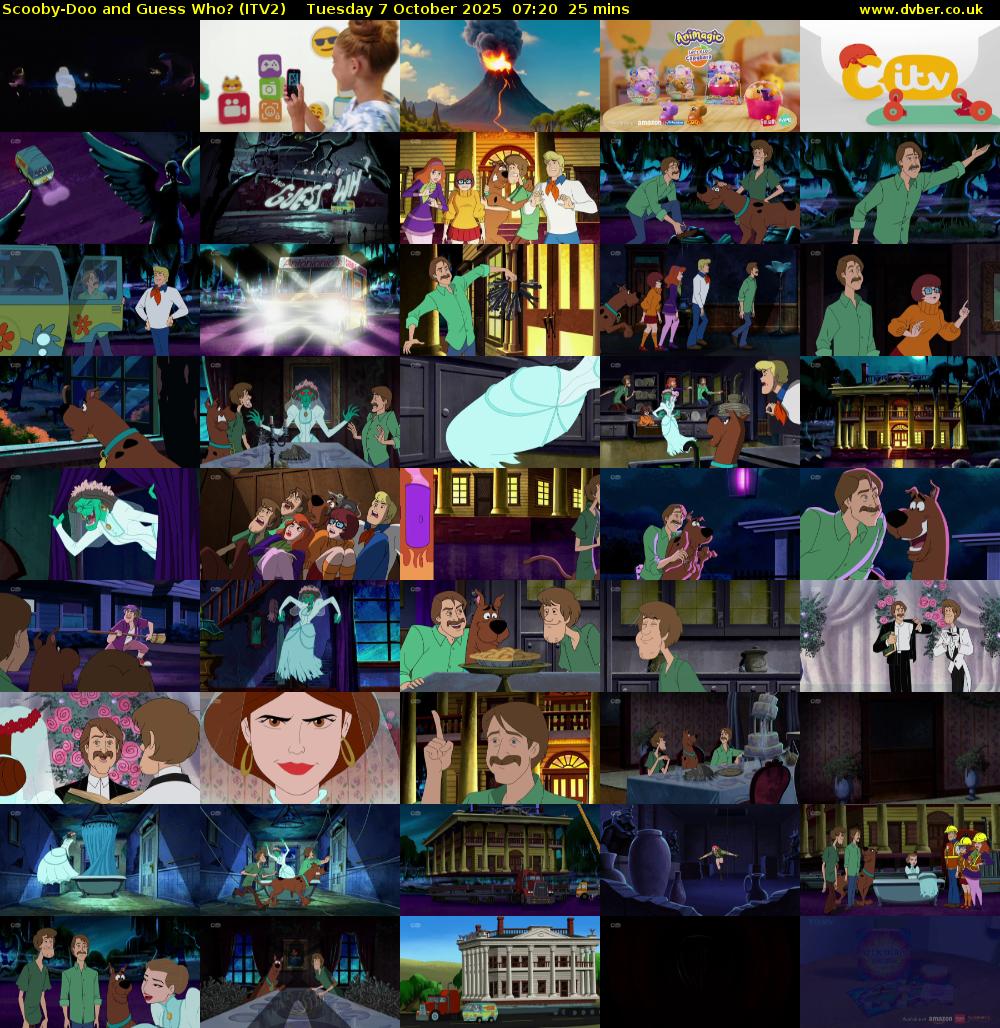Scooby-Doo and Guess Who? (ITV2) Tuesday 7 October 2025 07:20 - 07:45