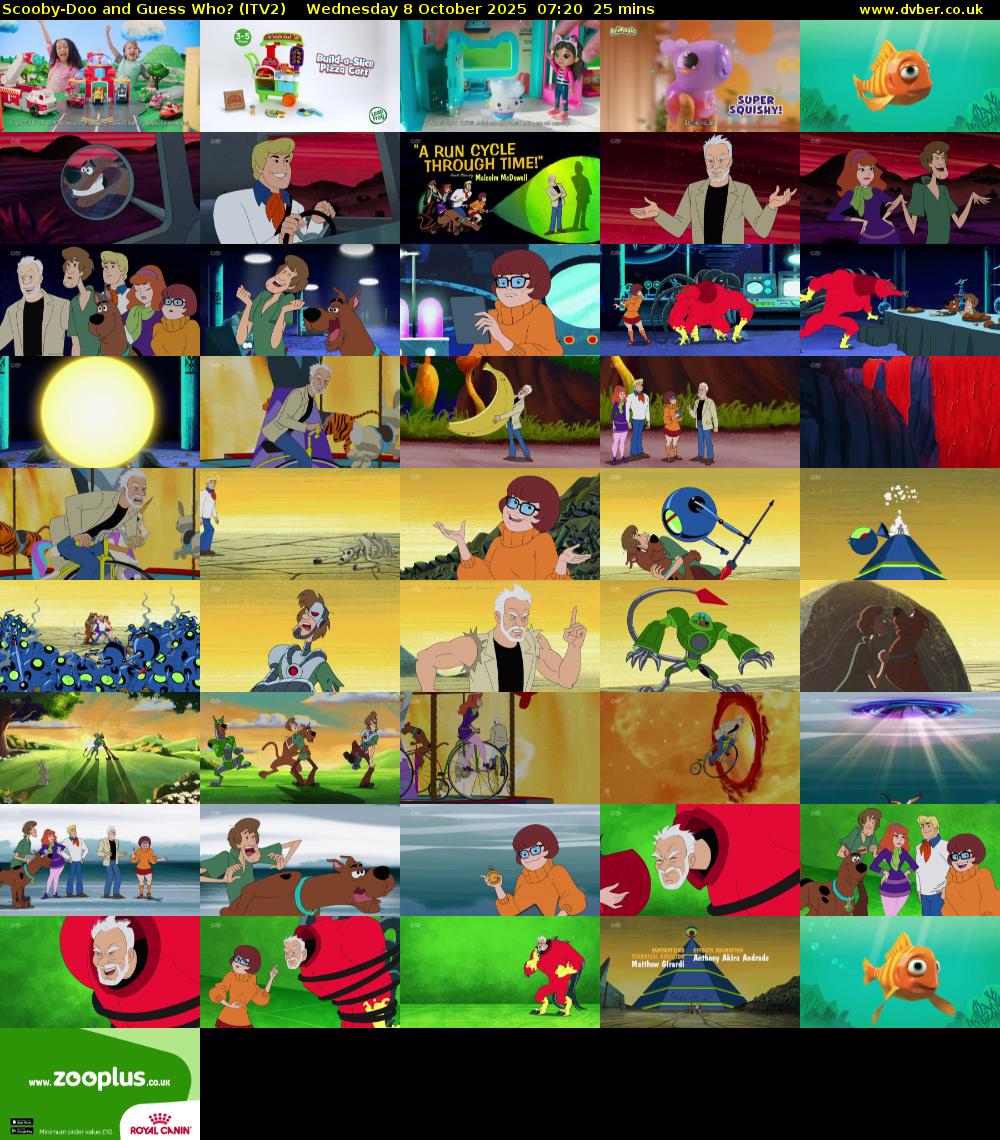 Scooby-Doo and Guess Who? (ITV2) Wednesday 8 October 2025 07:20 - 07:45