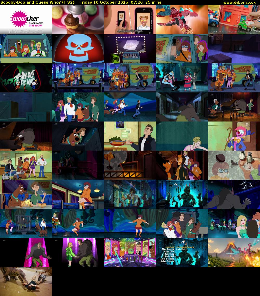 Scooby-Doo and Guess Who? (ITV2) Friday 10 October 2025 07:20 - 07:45
