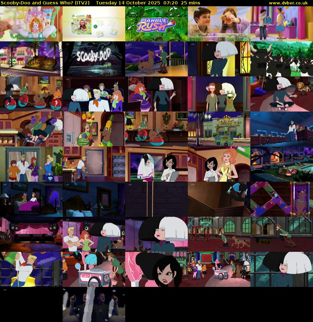 Scooby-Doo and Guess Who? (ITV2) Tuesday 14 October 2025 07:20 - 07:45