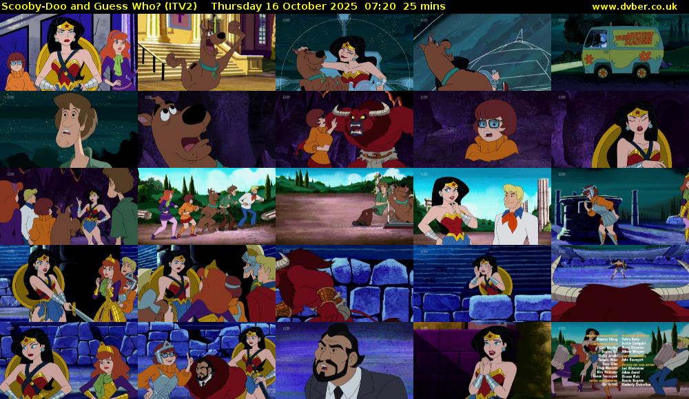 Scooby-Doo and Guess Who? (ITV2) Thursday 16 October 2025 07:20 - 07:45
