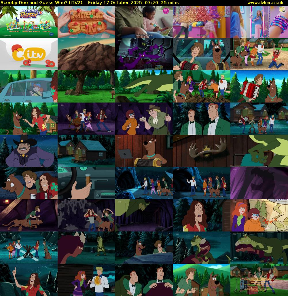 Scooby-Doo and Guess Who? (ITV2) Friday 17 October 2025 07:20 - 07:45