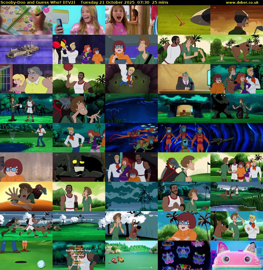 Scooby-Doo and Guess Who? (ITV2) Tuesday 21 October 2025 07:30 - 07:55