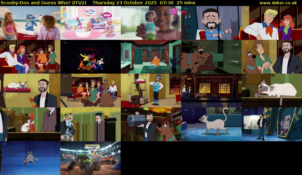 Scooby-Doo and Guess Who? (ITV2) Thursday 23 October 2025 07:30 - 07:55
