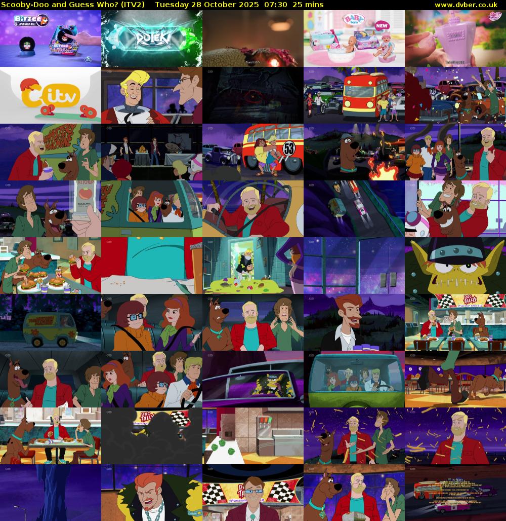 Scooby-Doo and Guess Who? (ITV2) Tuesday 28 October 2025 07:30 - 07:55