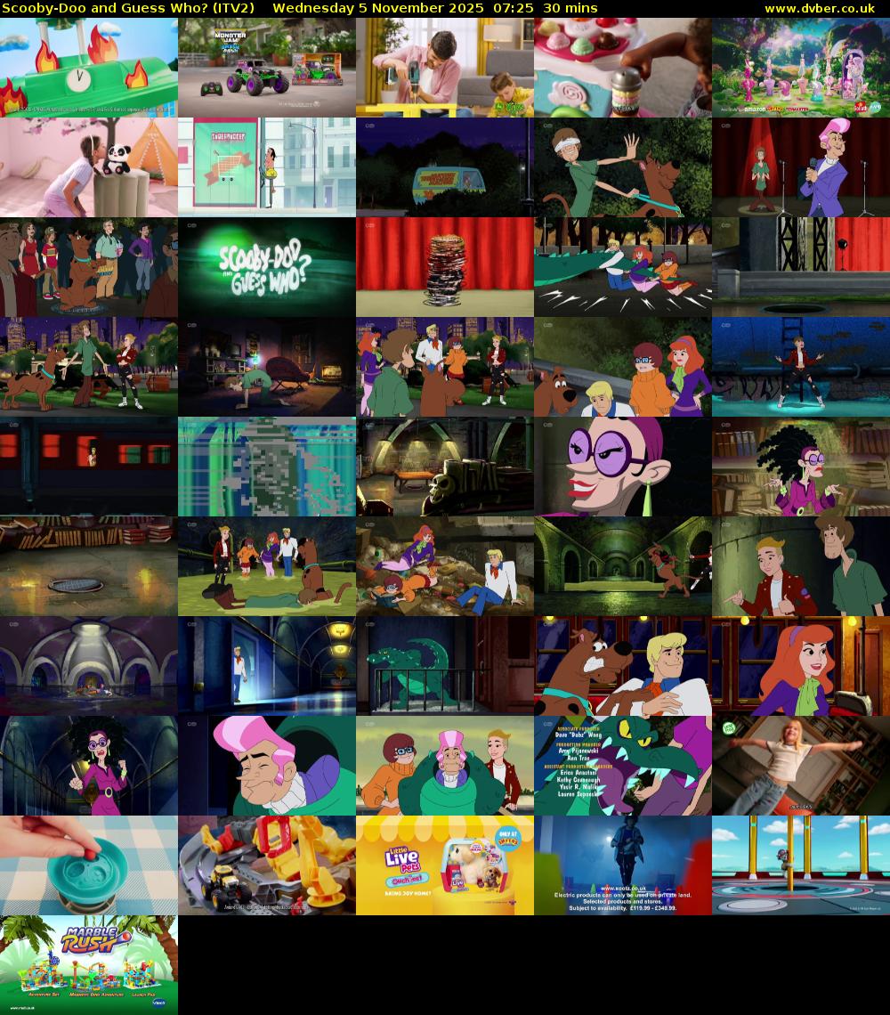 Scooby-Doo and Guess Who? (ITV2) Wednesday 5 November 2025 07:25 - 07:55