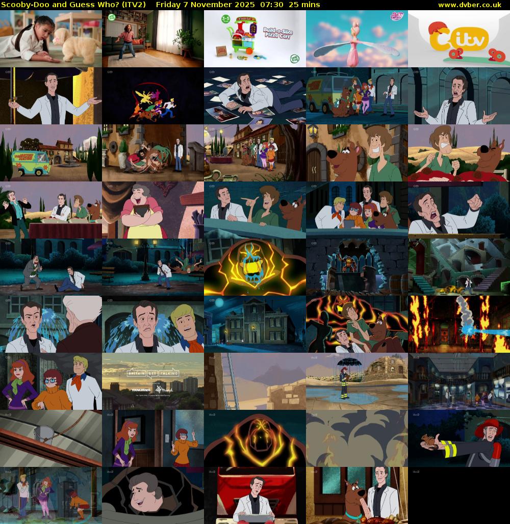 Scooby-Doo and Guess Who? (ITV2) Friday 7 November 2025 07:30 - 07:55