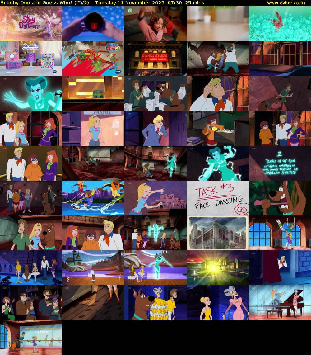 Scooby-Doo and Guess Who? (ITV2) Tuesday 11 November 2025 07:30 - 07:55