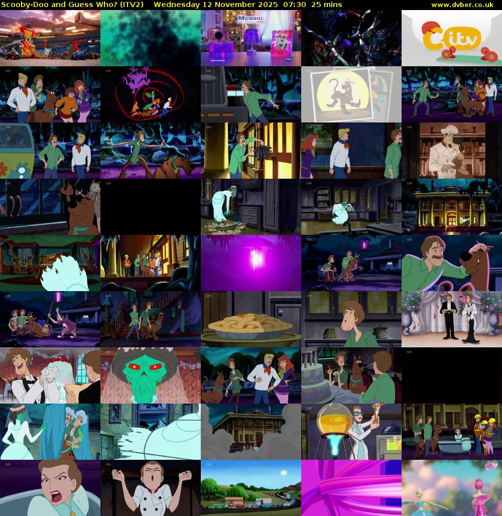 Scooby-Doo and Guess Who? (ITV2) Wednesday 12 November 2025 07:30 - 07:55