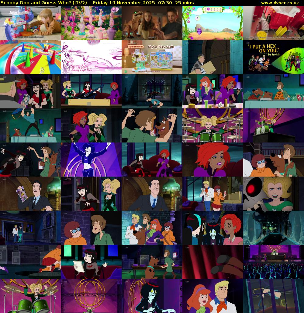 Scooby-Doo and Guess Who? (ITV2) Friday 14 November 2025 07:30 - 07:55