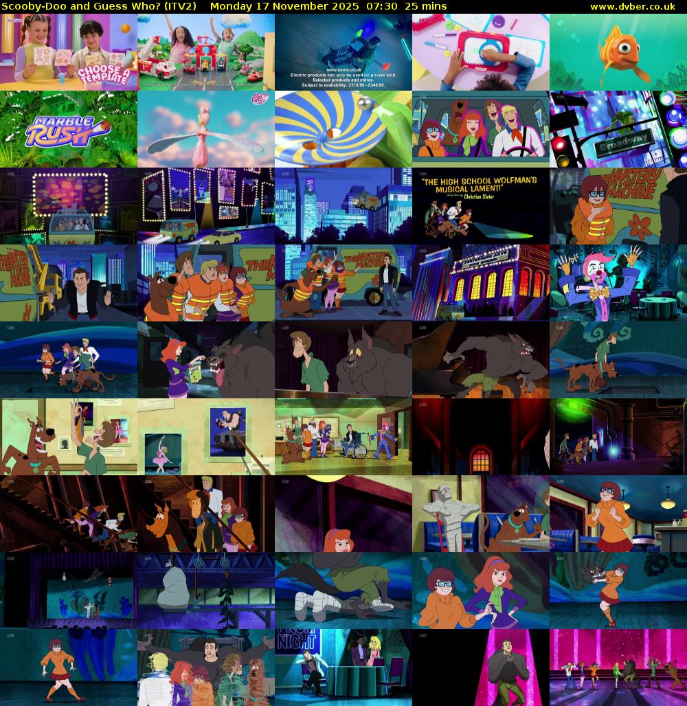 Scooby-Doo and Guess Who? (ITV2) Monday 17 November 2025 07:30 - 07:55