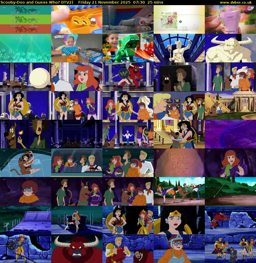 Scooby-Doo and Guess Who? (ITV2) Friday 21 November 2025 07:30 - 07:55