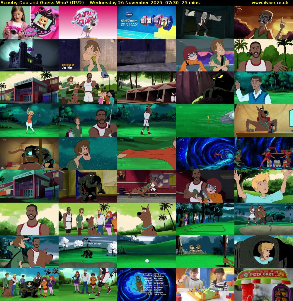 Scooby-Doo and Guess Who? (ITV2) Wednesday 26 November 2025 07:30 - 07:55
