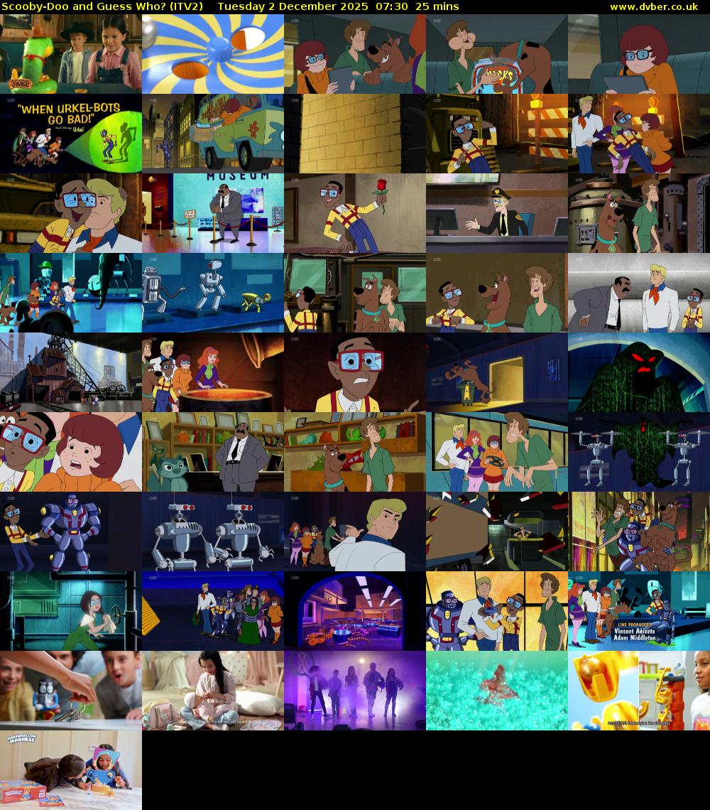 Scooby-Doo and Guess Who? (ITV2) Tuesday 2 December 2025 07:30 - 07:55